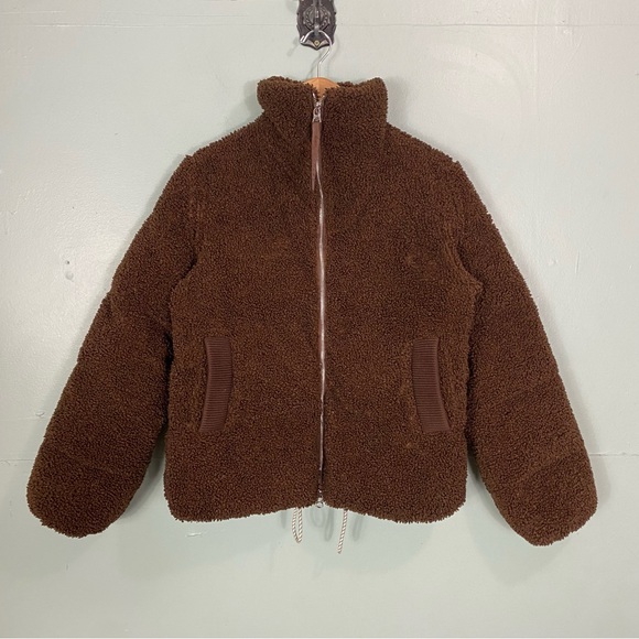 Varley Jackets & Blazers - Varley Wilkins Sherpa Puffer Jacket Teddy Brown XS
